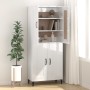 Aparador de madera contrachapada blanco brillante 69,5x34x90 cm de vidaXL, Aparadores - Ref: Foro24-812147, Precio: 80,42 €, ...