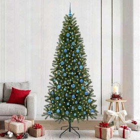 Árbol de Navidad artificial con 300 LED Verde 240 cm PE y PVC en Decoración Festiva y Estacional | Comprar online en Foru.es