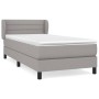 Cama box spring con colchón tela gris claro 80x200 cm de vidaXL, Camas y somieres - Ref: Foro24-3126277, Precio: 288,92 €, De...