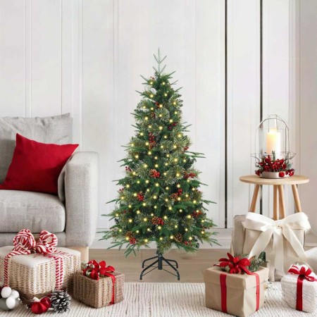 Árbol de Navidad artificial con ramas articuladas Verde 120 cm en Decoración Festiva y Estacional | Comprar online en Foru.es