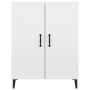 Aparador de madera contrachapada blanco brillante 69,5x34x90 cm de vidaXL, Aparadores - Ref: Foro24-812147, Precio: 80,42 €, ...
