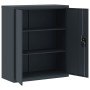 Armario archivador de acero gris antracita 90x40x105 cm en Armarios archivadores | Comprar online en Foru.es