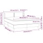 Cama box spring con colchón tela color crema 140x200 cm de vidaXL, Camas y somieres - Ref: Foro24-3126730, Precio: 446,55 €, ...