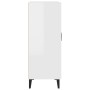 Aparador de madera contrachapada blanco brillante 69,5x34x90 cm de vidaXL, Aparadores - Ref: Foro24-812147, Precio: 80,42 €, ...