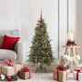 Árbol de Navidad artificial con ramas articuladas Verde 120 cm en Decoración Festiva y Estacional | Comprar online en Foru.es