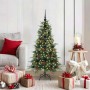 Árbol de Navidad artificial con ramas articuladas Verde 120 cm en Decoración Festiva y Estacional | Comprar online en Foru.es