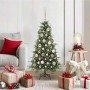 Árbol de Navidad artificial con ramas articuladas Verde 120 cm en Decoración Festiva y Estacional | Comprar online en Foru.es