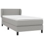 Cama box spring con colchón tela gris claro 80x200 cm de vidaXL, Camas y somieres - Ref: Foro24-3126037, Precio: 282,60 €, De...