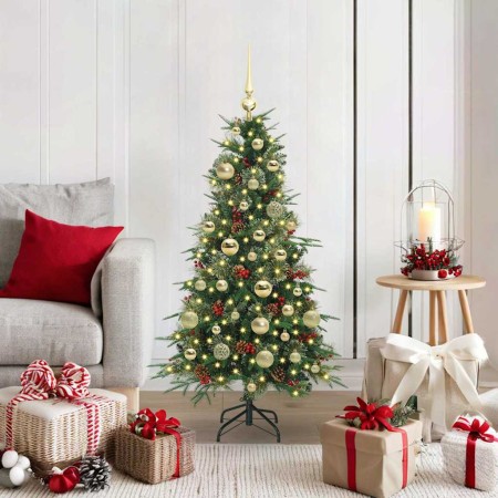 Árbol de Navidad artificial con ramas articuladas Verde 120 cm en Decoración Festiva y Estacional | Comprar online en Foru.es