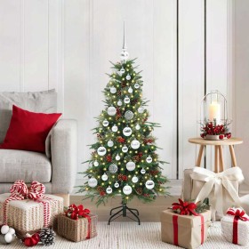 Árbol de Navidad artificial con ramas articuladas Verde 120 cm en Decoración Festiva y Estacional | Comprar online en Foru.es