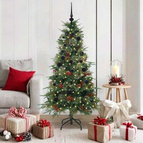 Árbol de Navidad artificial con ramas articuladas Verde 150 cm en Decoración Festiva y Estacional | Comprar online en Foru.es
