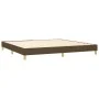 Cama box spring con colchón tela marrón oscuro 200x200 cm de vidaXL, Camas y somieres - Ref: Foro24-3126752, Precio: 593,87 €...