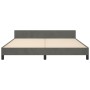 Estructura cama con cabecero terciopelo gris oscuro 160x200 cm de vidaXL, Camas y somieres - Ref: Foro24-3125886, Precio: 218...