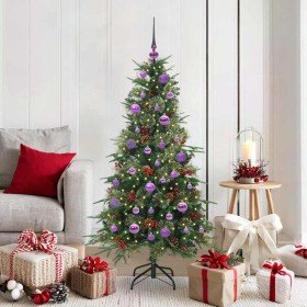 Árbol de Navidad artificial con ramas articuladas Verde 150 cm en Decoración Festiva y Estacional | Comprar online en Foru.es