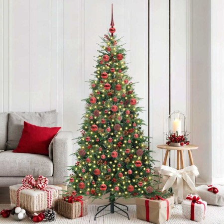 Árbol de Navidad artificial con ramas articuladas Verde 180 cm en Decoración Festiva y Estacional | Comprar online en Foru.es