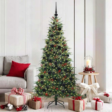 Árbol de Navidad artificial con ramas articuladas Verde 180 cm en Decoración Festiva y Estacional | Comprar online en Foru.es