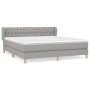 Cama box spring con colchón tela gris claro 180x200 cm de vidaXL, Camas y somieres - Ref: Foro24-3127061, Precio: 544,57 €, D...