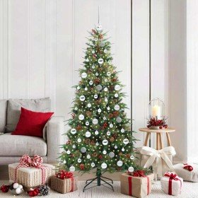 Árbol de Navidad artificial con ramas articuladas Verde 180 cm en Decoración Festiva y Estacional | Comprar online en Foru.es