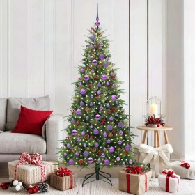 Árbol de Navidad artificial con ramas articuladas Verde 180 cm en Decoración Festiva y Estacional | Comprar online en Foru.es