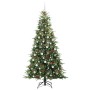 Árbol de Navidad artificial con ramas articuladas Verde 210 cm en Decoración Festiva y Estacional | Comprar online en Foru.es