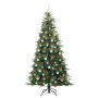 Árbol de Navidad artificial con ramas articuladas Verde 210 cm en Decoración Festiva y Estacional | Comprar online en Foru.es