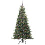 Árbol de Navidad artificial con ramas articuladas Verde 210 cm en Decoración Festiva y Estacional | Comprar online en Foru.es
