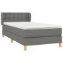 Box spring bed with dark gray fabric mattress 100x200 cm by vidaXL, Beds and slatted bases - Ref: Foro24-3127102, Price: 328,...