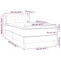 Box spring bed with dark gray fabric mattress 100x200 cm by vidaXL, Beds and slatted bases - Ref: Foro24-3127102, Price: 328,...
