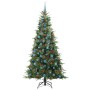 Árbol de Navidad artificial con ramas articuladas Verde 210 cm en Decoración Festiva y Estacional | Comprar online en Foru.es