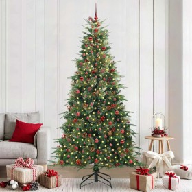 Árbol de Navidad artificial con ramas articuladas Verde 240 cm en Decoración Festiva y Estacional | Comprar online en Foru.es