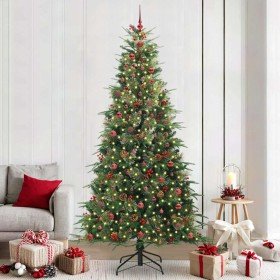Árbol de Navidad artificial con ramas articuladas Verde 240 cm en Decoración Festiva y Estacional | Comprar online en Foru.es