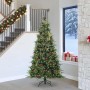 Árbol de Navidad artificial con ramas articuladas Verde 240 cm en Decoración Festiva y Estacional | Comprar online en Foru.es