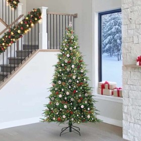 Árbol de Navidad artificial con ramas articuladas Verde 240 cm en Decoración Festiva y Estacional | Comprar online en Foru.es
