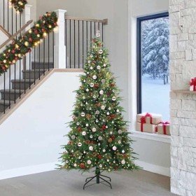 Árbol de Navidad artificial con ramas articuladas Verde 240 cm en Decoración Festiva y Estacional | Comprar online en Foru.es