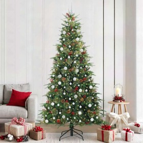 Árbol de Navidad artificial con ramas articuladas Verde 240 cm en Decoración Festiva y Estacional | Comprar online en Foru.es