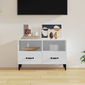 Mueble para TV madera contrachapada blanco 80x36x50 cm de vidaXL, Muebles TV - Ref: Foro24-812591, Precio: 50,34 €, Descuento: %