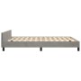 Estructura de cama con cabecero terciopelo gris claro 140x190cm de vidaXL, Camas y somieres - Ref: Foro24-3125629, Precio: 20...