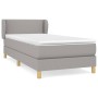 Cama box spring con colchón tela gris claro 80x200 cm de vidaXL, Camas y somieres - Ref: Foro24-3126677, Precio: 285,49 €, De...