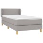 Cama box spring con colchón tela gris claro 80x200 cm de vidaXL, Camas y somieres - Ref: Foro24-3126677, Precio: 285,49 €, De...
