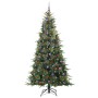 Árbol de Navidad artificial con ramas articuladas Verde 240 cm en Decoración Festiva y Estacional | Comprar online en Foru.es