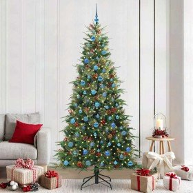 Árbol de Navidad artificial con ramas articuladas Verde 240 cm en Decoración Festiva y Estacional | Comprar online en Foru.es