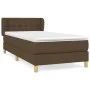 Box spring bed with dark brown fabric mattress 90x200 cm by vidaXL, Beds and slatted bases - Ref: Foro24-3127096, Price: 296,...