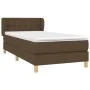 Box spring bed with dark brown fabric mattress 90x200 cm by vidaXL, Beds and slatted bases - Ref: Foro24-3127096, Price: 296,...