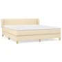 Boxspringbett mit cremefarbener Stoffmatratze 160x200 cm von vidaXL, Betten und Lattenroste - Ref: Foro24-3126658, Preis: 508...