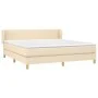 Boxspringbett mit cremefarbener Stoffmatratze 160x200 cm von vidaXL, Betten und Lattenroste - Ref: Foro24-3126658, Preis: 508...