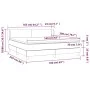 Boxspringbett mit cremefarbener Stoffmatratze 160x200 cm von vidaXL, Betten und Lattenroste - Ref: Foro24-3126658, Preis: 508...
