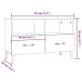 Mueble para TV madera contrachapada blanco 80x36x50 cm de vidaXL, Muebles TV - Ref: Foro24-812591, Precio: 50,34 €, Descuento: %