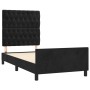 Estructura de cama con cabecero de terciopelo negro 90x200 cm de vidaXL, Camas y somieres - Ref: Foro24-3125918, Precio: 202,...