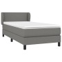 Cama box spring con colchón tela gris oscuro 100x200 cm de vidaXL, Camas y somieres - Ref: Foro24-3126142, Precio: 328,65 €, ...