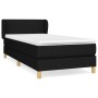Cama box spring con colchón tela negro 90x190 cm de vidaXL, Camas y somieres - Ref: Foro24-3126687, Precio: 313,54 €, Descuen...